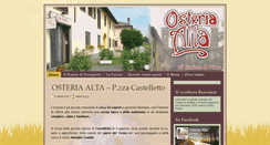 Desktop Screenshot of osterialta.it