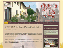Tablet Screenshot of osterialta.it